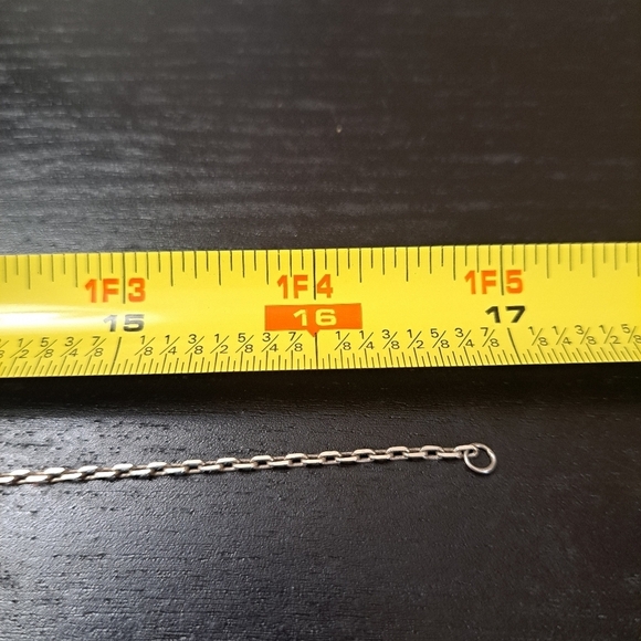 Vintage Silver and emerald marquis necklace - Picture 7 of 8